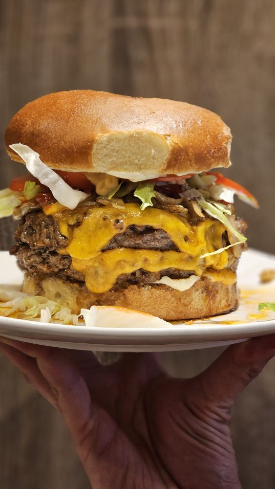 Homemade burger